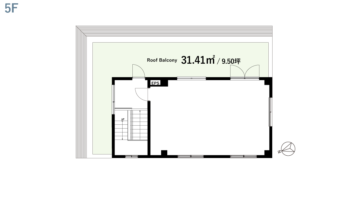 OMB HIGASHIAZABU（OMB東麻布）の5F間取り図