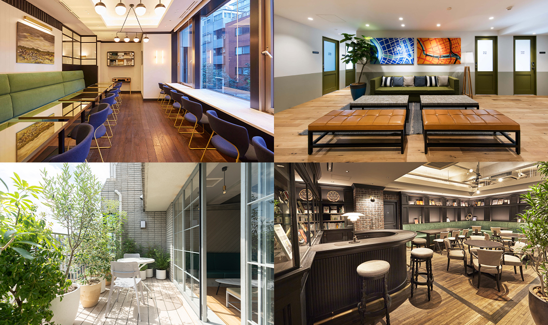 デザイン性の高い共用部と外観