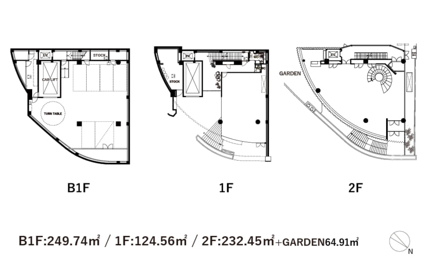 B1F-2F SHOP&OFFICE PLAN