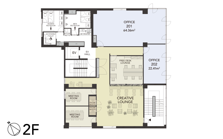 2F FLOOR MAP