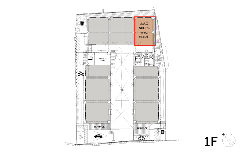 Nakame Village | shop 6 floor plan